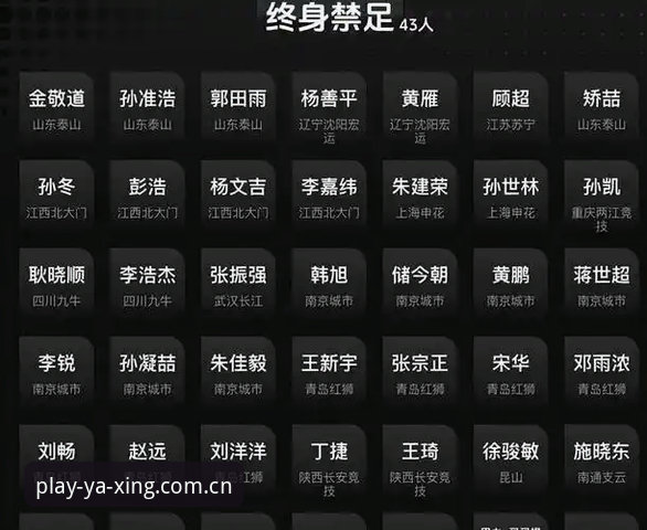 中国足协第三批禁足名单全面解析：17人终身禁赛背后的行业整顿